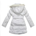 thumbnail image 2 of Richie House Big Girls White Fur Hood Belt Padded Winter Jacket 12, 2 of 2