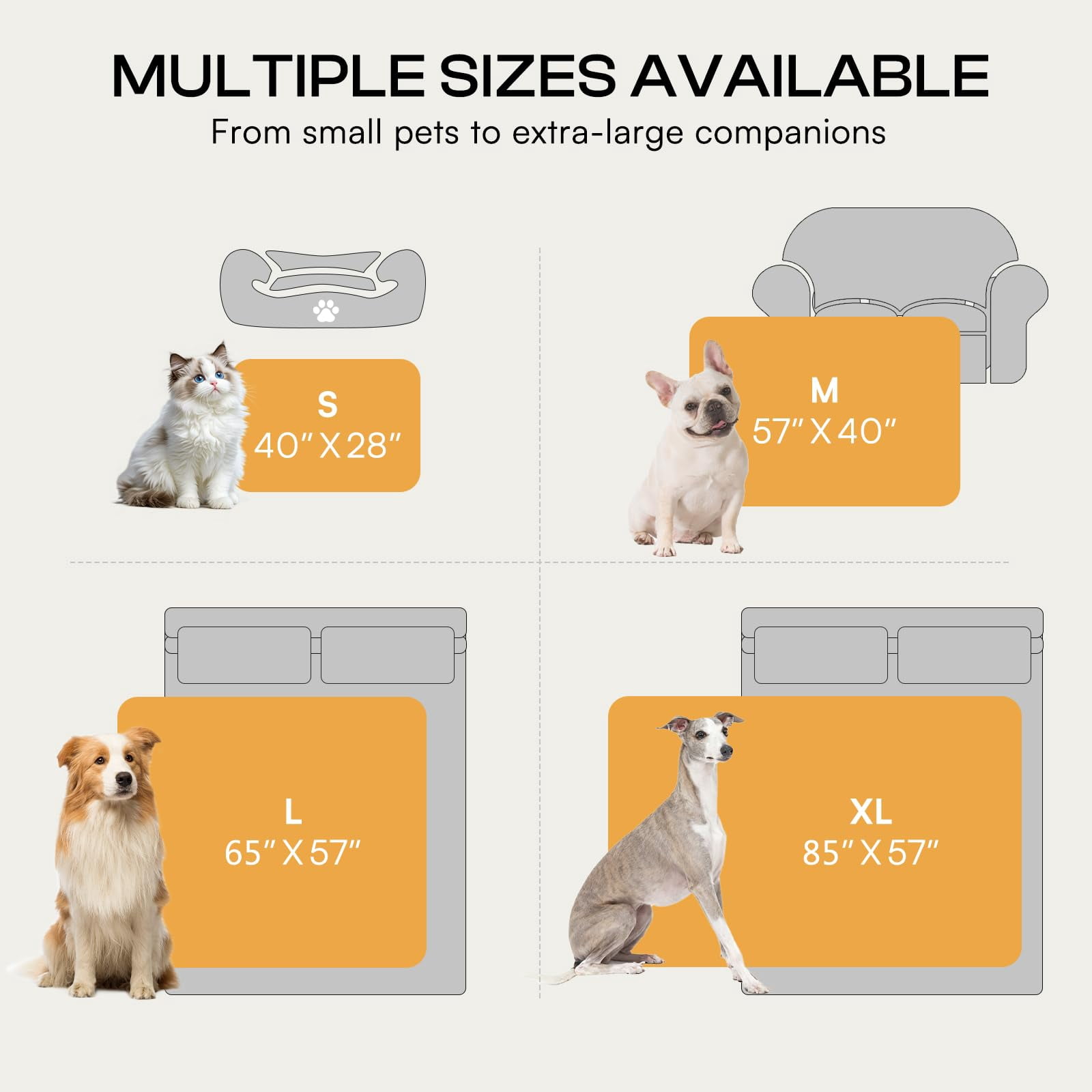 Waterproof Dog Blanket For Medium Large Dogs Ultra-soft Calming Cut Pile Flannel Throw Durable & Warm Furniture Protection Couch Car Pet Machine Washable Deep Navy M(57''x40'')