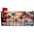 thumbnail image 2 of WOOR Summer Tropical Palm Trees Magnetic Mailbox Cover Beach Sunset Standard Size for Garden Yard Outdoor Decorations-18 x 20.8", 2 of 5