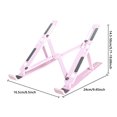 thumbnail image 3 of Laptop Stand, 2025 New Laptop Stand for Desk Ergonomic 7-Levels Angles Adjustable Computer Stand, Portable ABS Laptop Riser Holder Compatible with All Laptops and iPad（10-15.6"）Black, 3 of 4