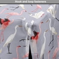 thumbnail image 4 of Flamingo Dog Crate Cover, Wild Life Tropical Birds Flying Nature on Pale Tone Backdrop, Easy to Use Pet Kennel Cover for Medium Large Dogs, 35" x 23" x 27", Mauve Multicolor, by Ambesonne, 4 of 6