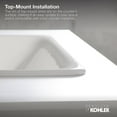 thumbnail image 7 of KOHLER Verticyl Oval Vitreous China Undermount Bathroom Sink in White with Overflow Drain, 7 of 7