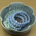 thumbnail image 5 of Natural Matte Angelite Gemstone 8mm Round Beads Stretch Bracelet 7 Inch Unisex, 5 of 5