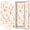 Color 3, variant on Coquette 2 Pcs School Locker Magnetic Wallpaper 12" x 36" Colorful Floral Cake Floral Desserts Reusable Removable Locker Accessories Back to School Supplies Dorm Mini Fridges