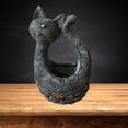 thumbnail image 2 of Lindo gato estatuas resina bonsái contenedor jardín Oficina escritorio interior y exterior decoración regalo 17x10x22cm Baoblaze macetas suculentas, 2 of 8