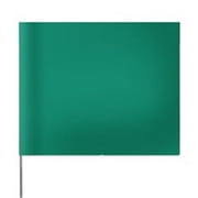 Presco 764-4521G 4 x 5 x 21 in. Green Wire Stake Flag