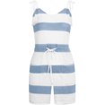 thumbnail image 2 of SAYOO vestidos para mujer sin mangas verano 2022 estampado a rayas vestidos casuales para mujer con bolsillo cuello en V cintura chaleco suelto SAYOO  Casual, 2 of 5