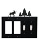 thumbnail image 1 of Alces y pinos - Cubierta doble GFI y doble interruptor(EGGSS-22) Village Wrought Iron EGGSS-22, 1 of 1