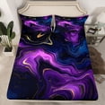 thumbnail image 2 of Homewish Gradient Marble Full Size Sheets 4-Piece for Boys Girls,Abstract Stone Pattern Breathable Bed Sheets,Marbling Watercolor Lightweight Sheet Sets,Breathable Home Decor, 2 of 7