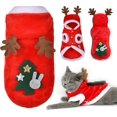 thumbnail image 2 of Disfraz navideño para perros, ropa para perros pequeños y gatos medianos (M), 2 of 5