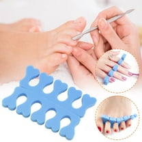 Summercome 2pcs Sponge Toe Separators Pedicure Set for Nail Polish- Premium Nail Art Painting and Polishing Tool Kit, Blue