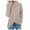 Khaki, variant on Women Cardigan Long Sleeve Button Cowl Neck Casual Knitted Pullover Tunic Sweaters Cardigan Jacket