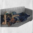thumbnail image 6 of London Soft Flannel Fleece Blanket, London Aerial View with Tower Bridge at Sunset Internatinal Big Old UK British River, Cozy Plush for Indoor and Outdoor Use, 60" x 80", Multicolor, by Ambesonne, 6 of 6