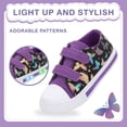 thumbnail image 2 of EUXTERPA Butterfly Girls Sneakers Light Up Flashing Shoes Kids Casual Sneakers with Hook and Loop, Toddler Size 10, 2 of 6