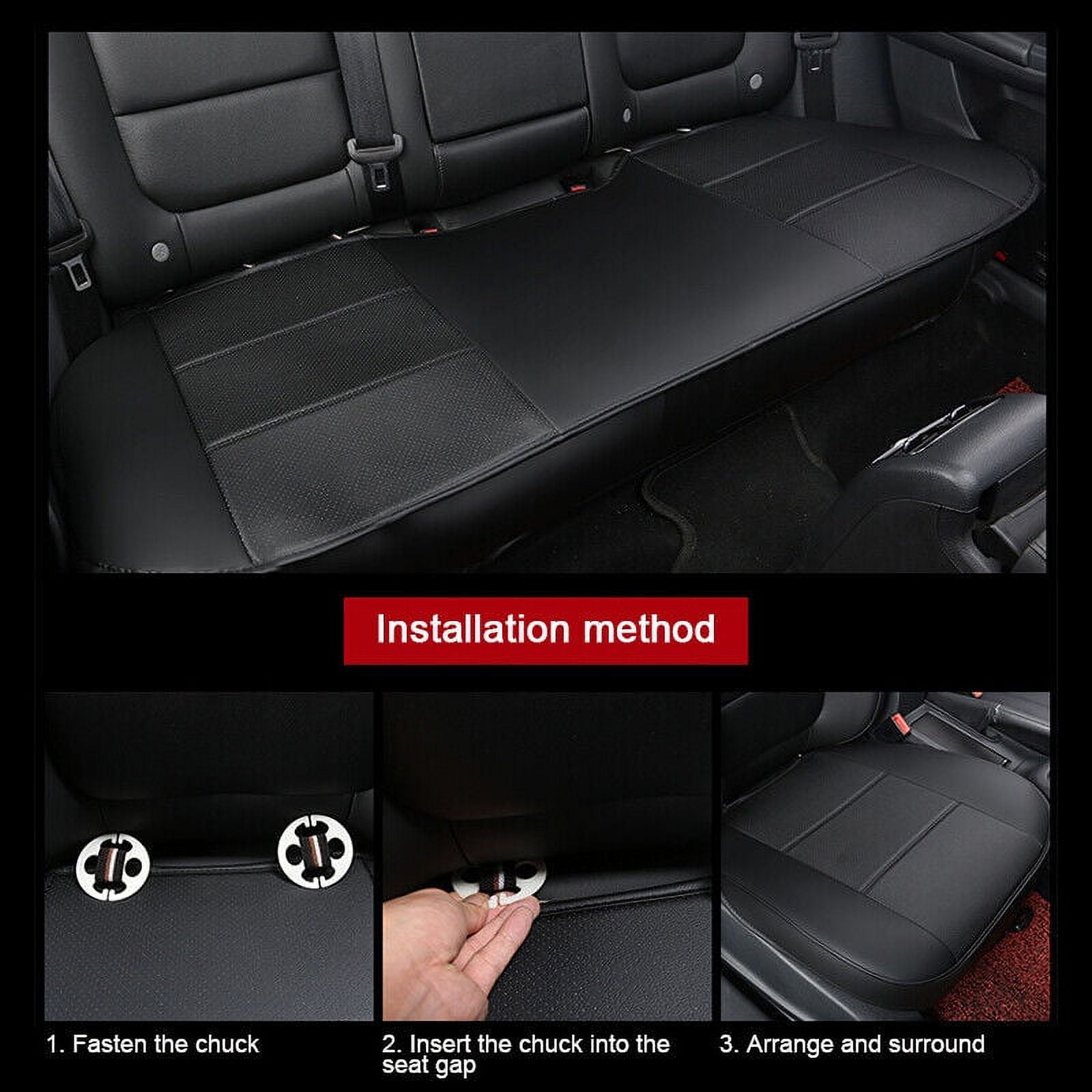 3D Car Front Rear Seat Cover PU Leather Full Surround Pad Mat Auto Chair  Cushion