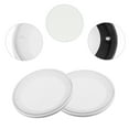 thumbnail image 4 of 2 uds 4 "cubierta de altavoz de coche malla Subwoofer Grill Horn Guard con 8 tornillos Metal ABS blanco, 4 of 7