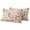 Charcoal Orange Beige, variant on Pink Grey Botanical Outdoor Waterproof Throw Pillow Covers 24x24 Set of 2, Rustic Country Spring Floral Summer Leaf Pillowcases Cushion Pillowcase for Couch Sofa Patio Outside Pillow Protector