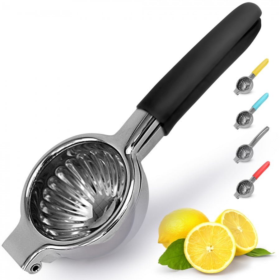 Zulay Kitchen Heavy Duty Stainless Steel Lemon Squeezer - Black