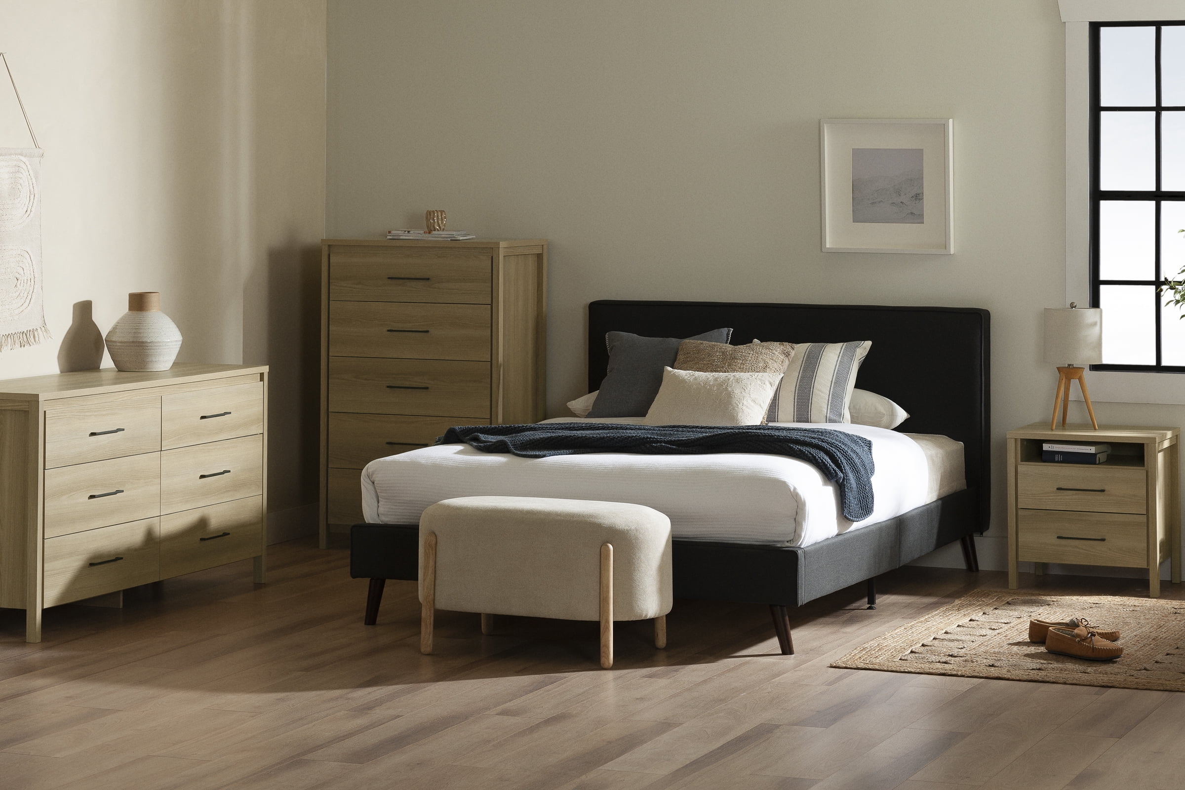 South Shore Gravity 6-Drawer Dresser for Adult, in Natural Ash