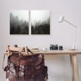 thumbnail image 2 of Stupell Industries Serene Mountainous Forest Trees Nature Hazy Sky Wood Wall Art, 13 x 19, Design by Kim Allen, 2 of 5