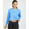 thumbnail image 4 of Real Essentials 5 Pack: Women's Dry Fit Crop Top - Long Sleeve Crew Neck Stretch Athletic Tee (Available in Plus Size), 4 of 7