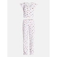 thumbnail image 4 of No Boundaries Henley Top and Pants Sleep Set, 2-Piece, Women's XS-XXL, 4 of 4