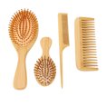 thumbnail image 1 of Peine De Dientes Anchos, 4 Piezas, Suave Y Cómodo, Cepillo Para Desenredar El Cuero Cabelludo Y Juego De Peine Para El Cabello Para El Hogar, 1 of 7