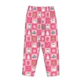 thumbnail image 3 of Lsque Pink Christmas Cheer Print Women's Pajama Pants, Lounge Pant - Comfortable Home Wear,Elastic Waistband, Stylish Design-X-Large, 3 of 9