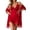 A-Red15, variant on XIAONU Womens Lace Trimmed Chemise And Robe Set Sheer Spaghetti Strap Two-Piece Sleepwear Elegant Romantic Nightwear