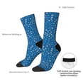 thumbnail image 6 of Zufioo Blue Star Print Print Thigh High Socks,Knee High Socks For Women and men,Over the Calf Tube Socks.Athletic Socks, 6 of 6