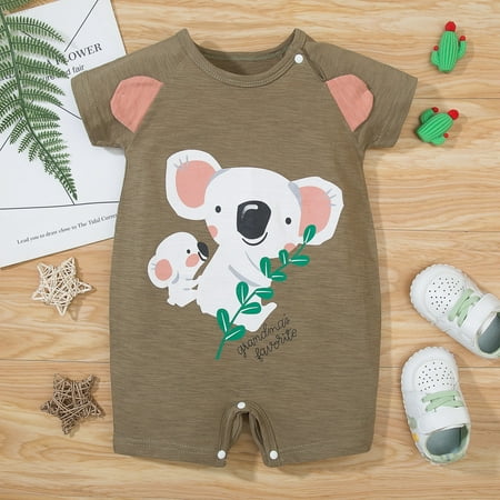 

Qazqa Toddler Boys Girls Character Print Casual Romper Jumpsuit Playsuit Sunsuit Clothes 18M