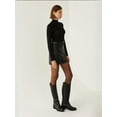thumbnail image 3 of Belted Faux Leather Mini Skirt, 3 of 5