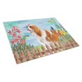 thumbnail image 1 of Carolines Treasures CK1225LCB Cavalier Spaniel Spring Glass Cutting Board, Large, 1 of 2