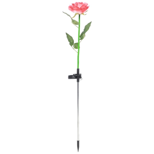 GOOHOCHY 1 lámpara solar decorativa con forma de rosa para jardín y patio.