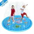 thumbnail image 4 of Gamexcel 68" Splash Pad Water Fun Mats Games Sprinkler for Children Garden Summer Party Inflatable Outdoor Play Mat Toy, 4 of 10