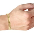 thumbnail image 5 of Nuragold 18K Real Yellow Gold Solid Miami Cuban Link Chain Bracelet 7"-9" (2.7mm-7mm) Italian Jewelry for Men & Women, 5 of 18