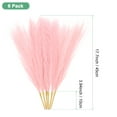 thumbnail image 3 of Uxcell 6 Pack Faux Pampas Grass 21.7 Inch for Home Decor/Wedding Light Pink, 3 of 6