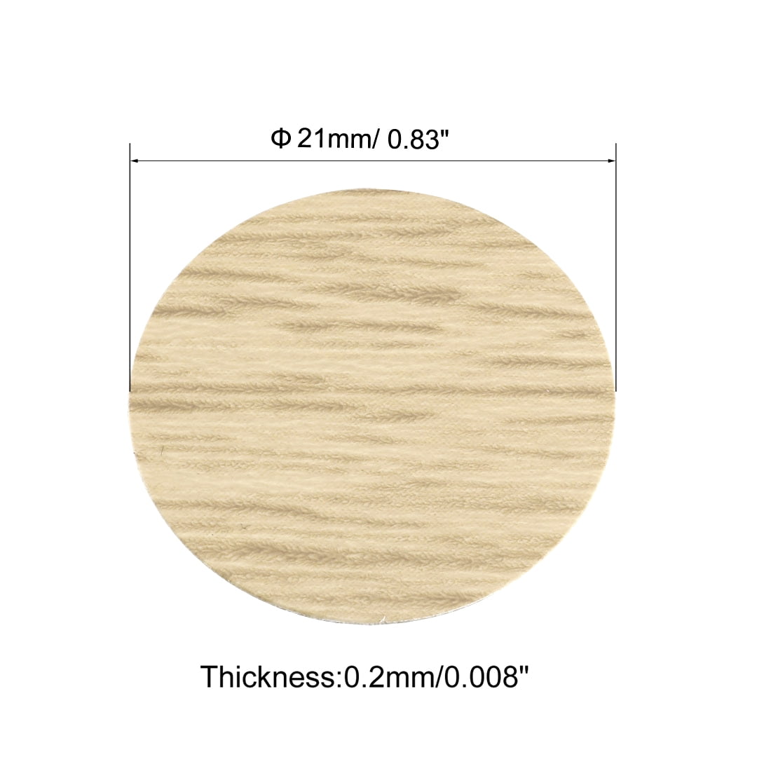 Unique Bargains Screw Hole Cover Stickers PVC Self Adhesive for Furniture khaki 3Pcs