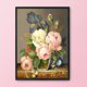 thumbnail image 3 of Cuadros Decorativos Kit de punto de cruz estampado floral bordado impreso 11CT manualidades de costura DIY Likrtyny embutido en tela, 3 of 9