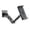 Black, variant on Wall Mount 360° Rotating Aluminium Tablet Holder with Extendable Reach and Stand – Universal Wall Bracket for 7 to 13 Inch Tablets and Phones Adjustable and Sturdy