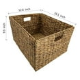 thumbnail image 6 of eHemco X-Side Console Sofa Table with 2 Shelves and 3 Baskets, Coffee, 6 of 8