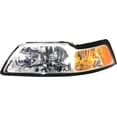 thumbnail image 3 of Garage-Pro Driver and Passenger Side Headlight for Ford Mustang 1999-2004 Halogen With bulb(s) Replaces# YR3Z13008AA YR3Z13008BA, 3 of 8
