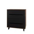 thumbnail image 1 of Nexera Nocce 4 Drawer Chest, Truffle and Black, 1 of 5