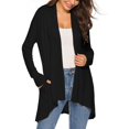 thumbnail image 4 of Long Sleeve Cardigan For Women Fall Open Front Cardigan With Pockets Casual Duster Lightweight Cardigan Sweater, 4 of 5