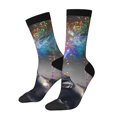 thumbnail image 1 of Balery Elephant Fireworks Celebration Calcetas Largas con Estampado para Hombre y Mujer – Suaves y Transpirables, Talla Única (US 5-11), 1 of 6