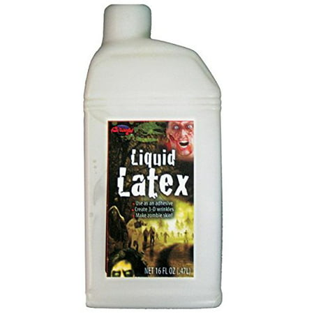 Paintable Liquid Latex - Great for Creating Zombie Prosthetics & Masks 16oz