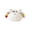 A003- White, variant on Pink Crab Decorative Fruit Fork Holder Cute Desktop Ornament For Home Kitchen Tabletop Display 1 Piece