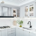 thumbnail image 3 of CASAINC Single Handle Pull Down Sprayer Kitchen Faucet with Three Functions Spray Head in Matte Black, 3 of 4
