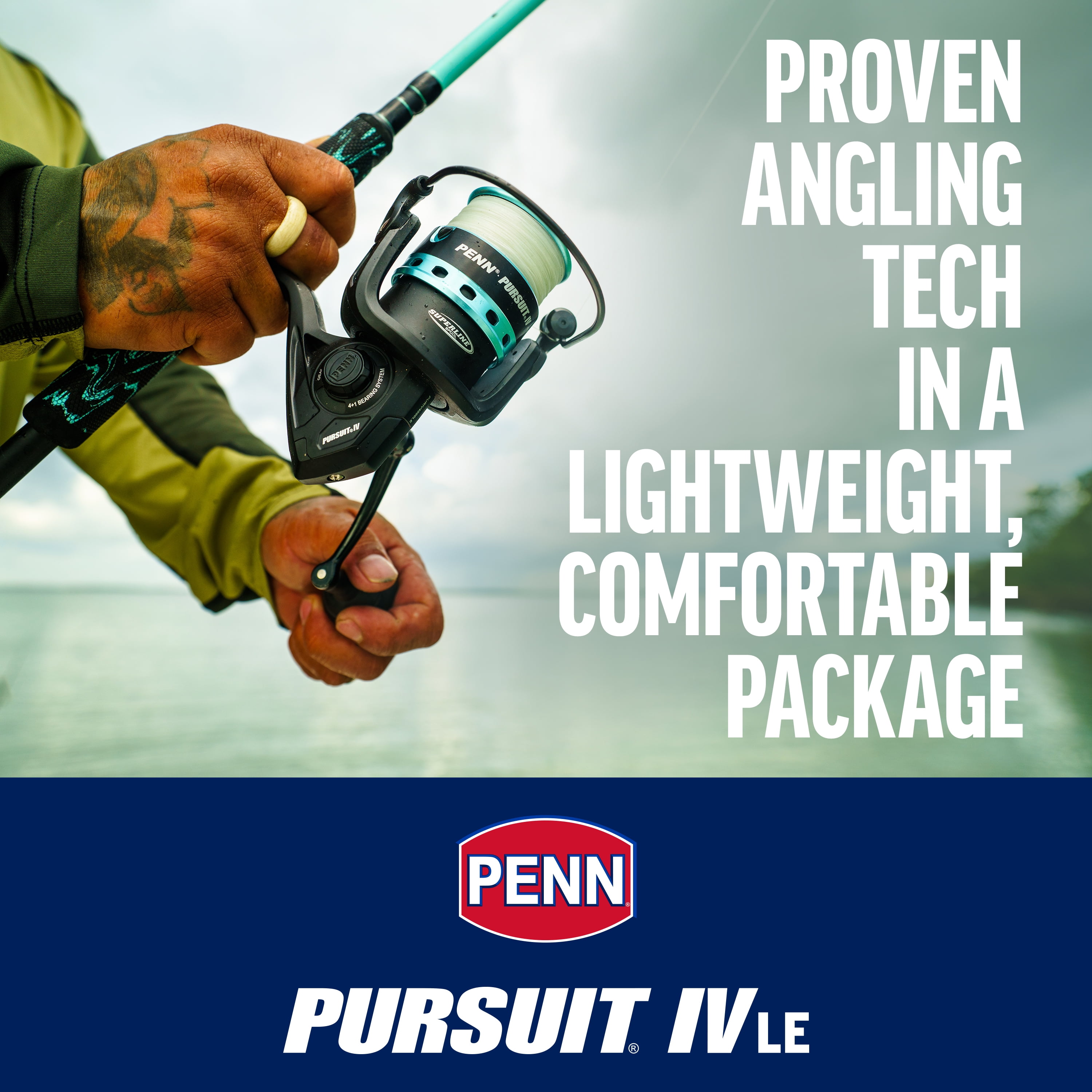 PENN Pursuit® IV LE Combo, 9' Medium Heavy Fishing Rod, 6000 Size Reel