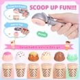 thumbnail image 3 of Set de Juego de Helados de Madera Melofaver Juguete de Imitación, 3 of 8